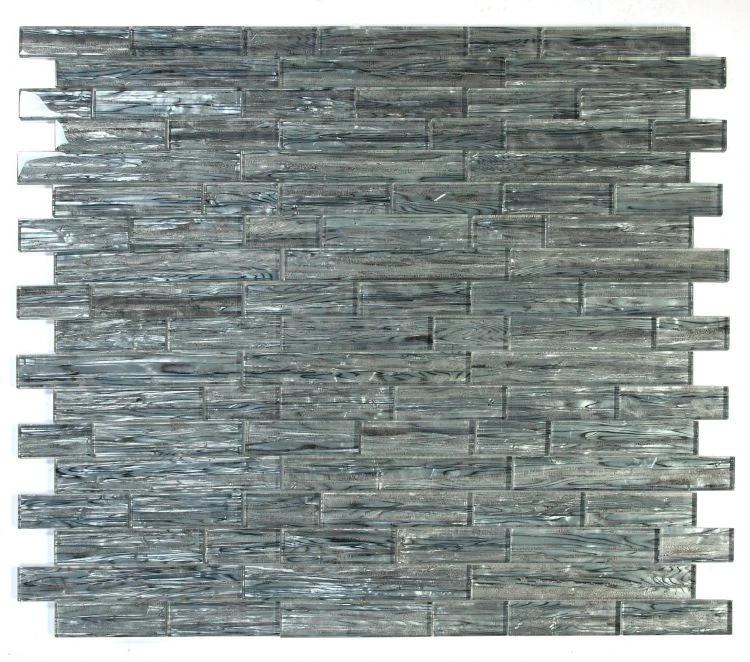 Glass mosaic Casale Shell Silver tile, 11.75 x 11.75, Tilehouz wall & ceiling tile.