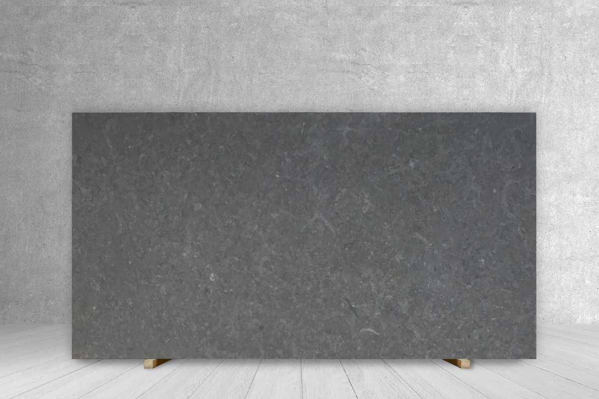 Granite slab, dark gray honed Petit Granite countertop slab 124 x 58