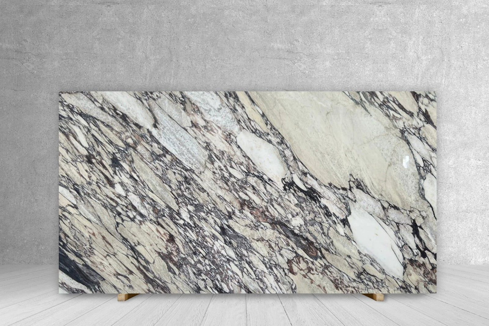 Marble Slab Calacatta Viola polished countertop slab, 114 x 74, 3/4 in thick