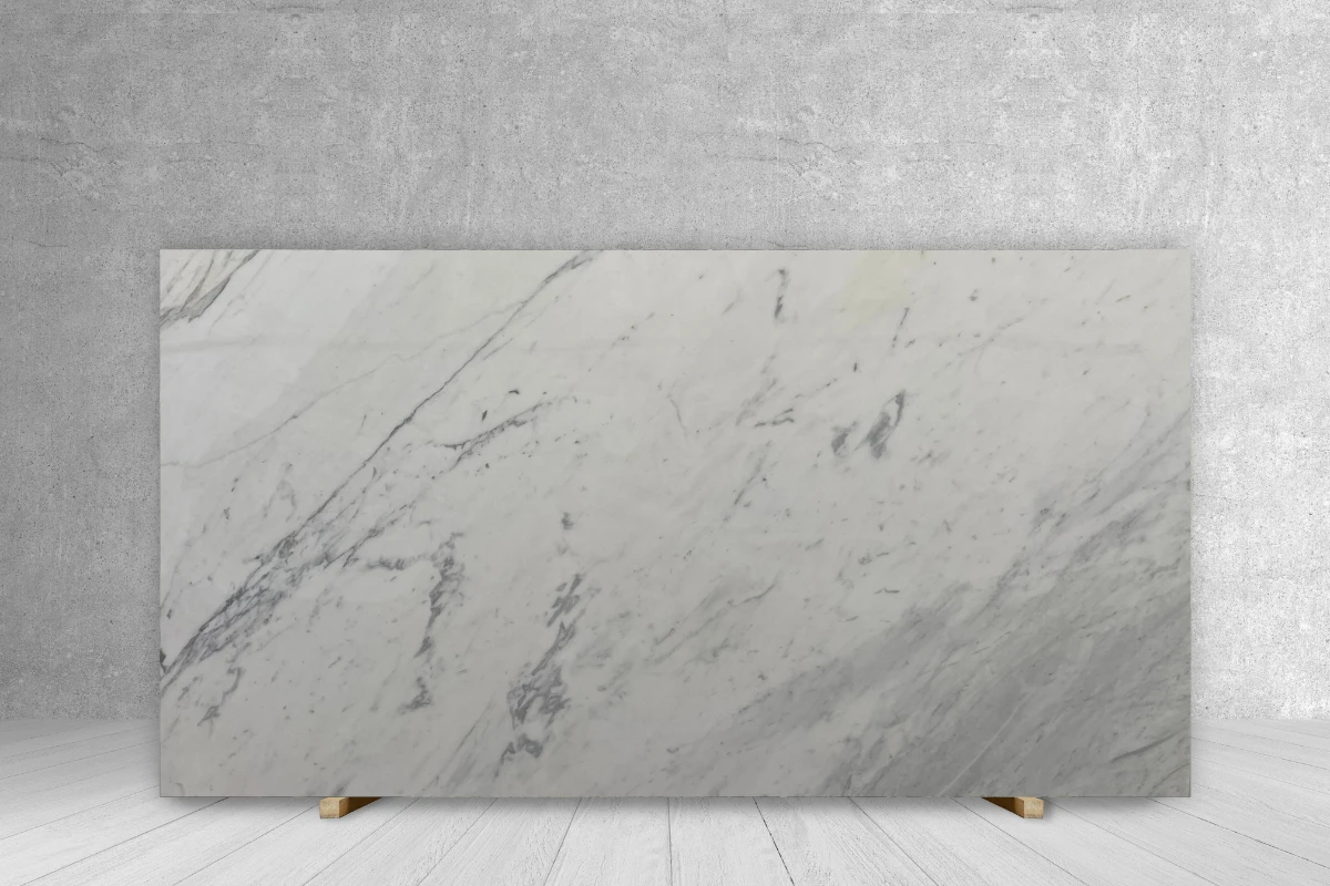 Marble Calacatta Vaticano honed slab by Tilehouz, countertop material, 115 x 67