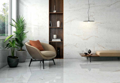 CRYSTAL WHITE MATTE PORCELAIN TILE 24X48