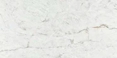 Crystal White polished porcelain tile, 24x48, with subtle gray veining.