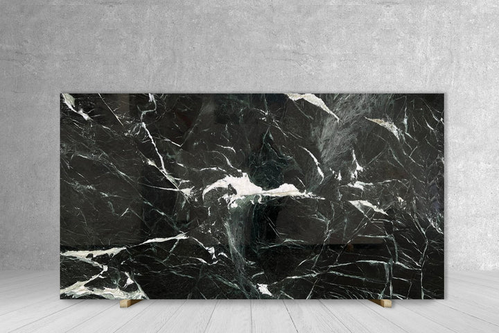 Marble Slab VERIA GREEN, polished countertop slab, 116 x 70, 3/4 in thick, Tilehouz