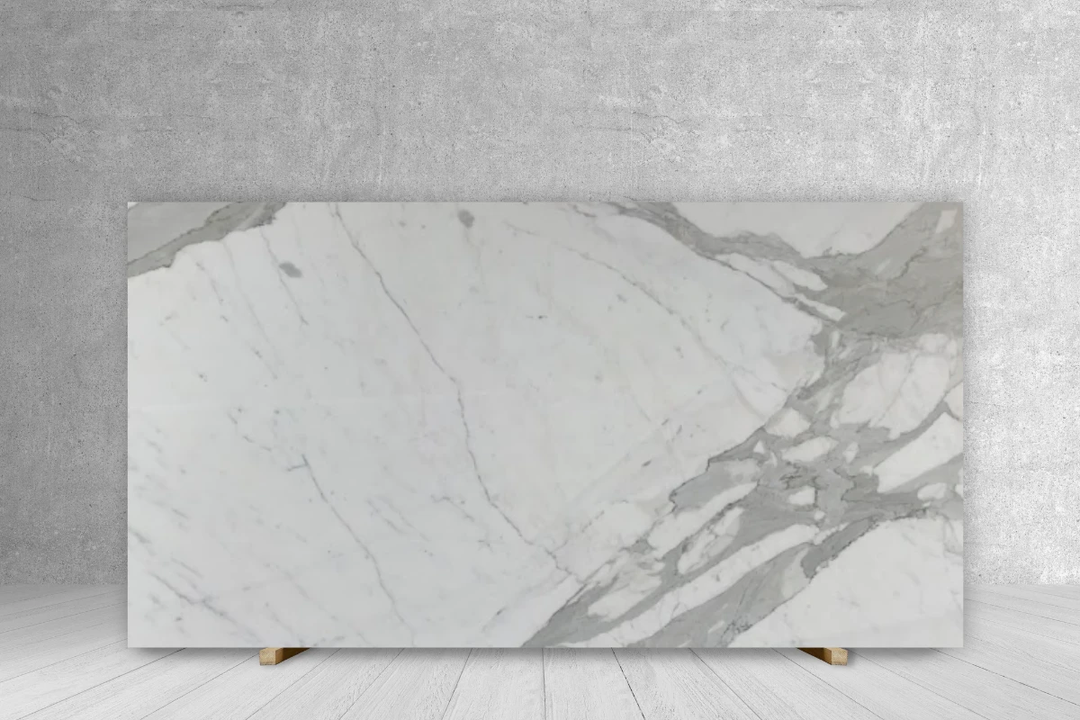 Marble Slab Statuario Antolini, polished 3/4 in countertop slab 121x78