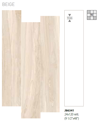 ONTARIO BEIGE PORCELAIN TILE 10X48