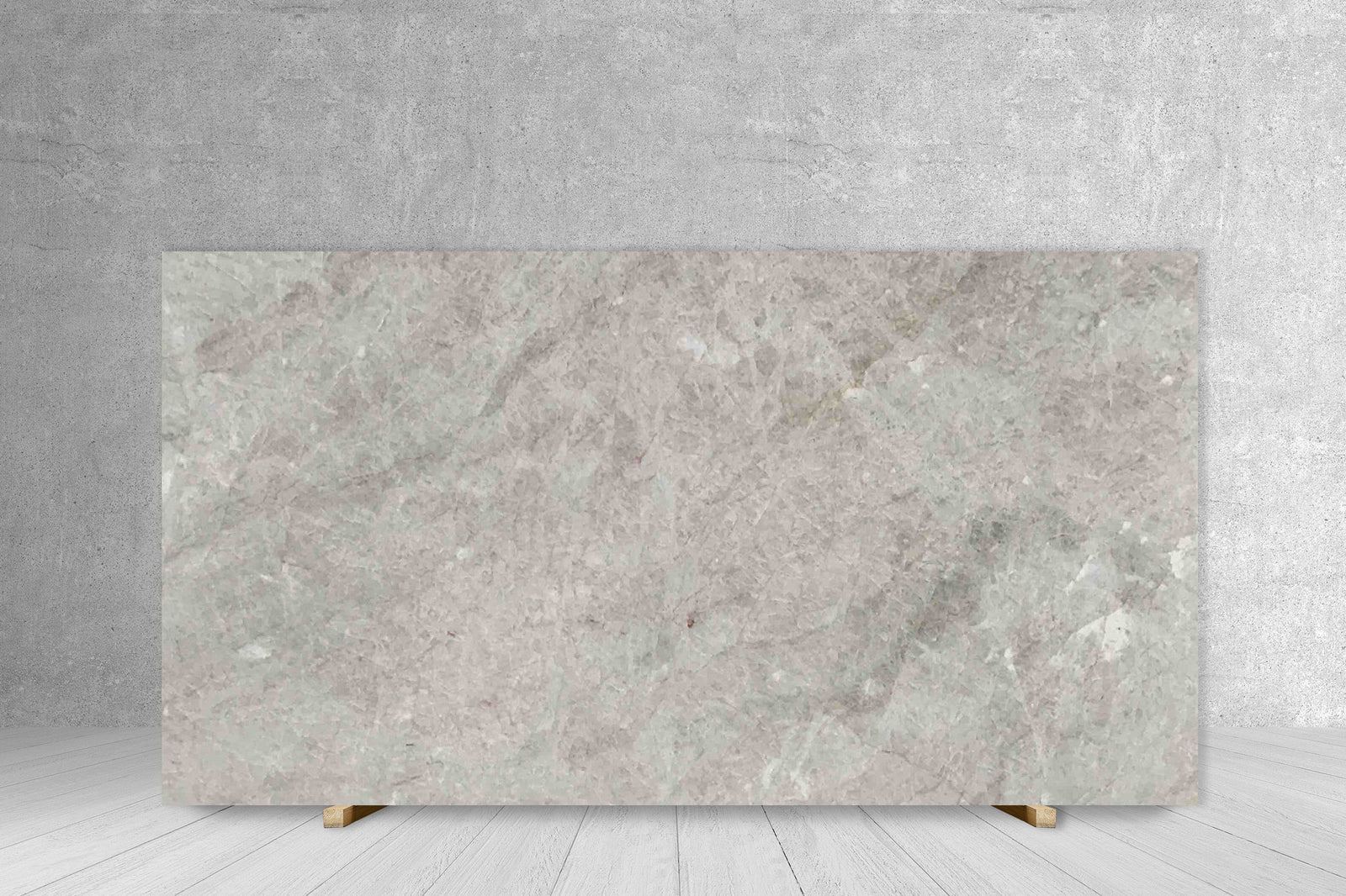 Quartzite Slab Tilehouz Ghiaccio polished, pale icy-gray with subtle veining, 116 x 62 cm countertop