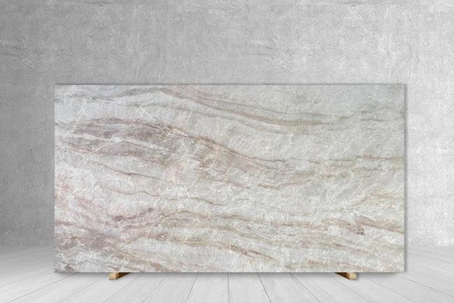 Quartzite Naica selected leather slab countertops, 124 x 75, Tilehouz