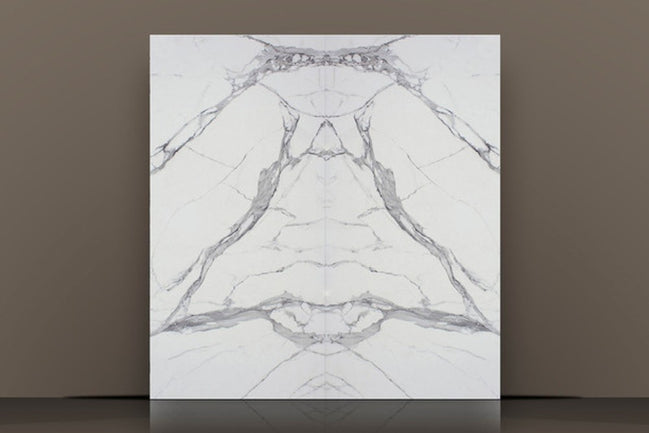 STATUARIO EXTRA TECH SIDE A" 1/2" SATIN SLAB 126 x 63