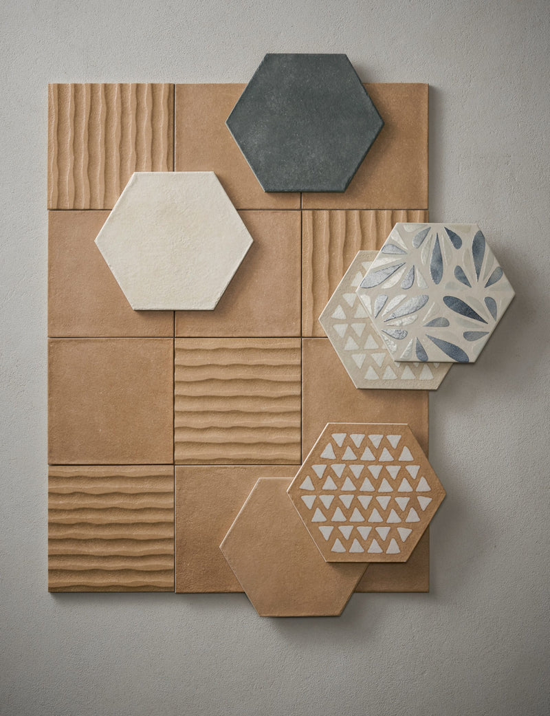 TERRACRETA DIPINTO MARNA HEXAGON PORCELAIN TILE 8.5X10