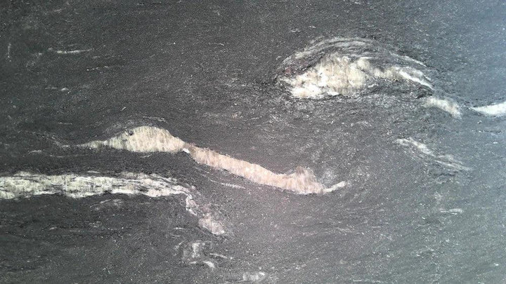 Granite Black Cosmic Leather slab 3/4 in, 124 x 77, Tilehouz
