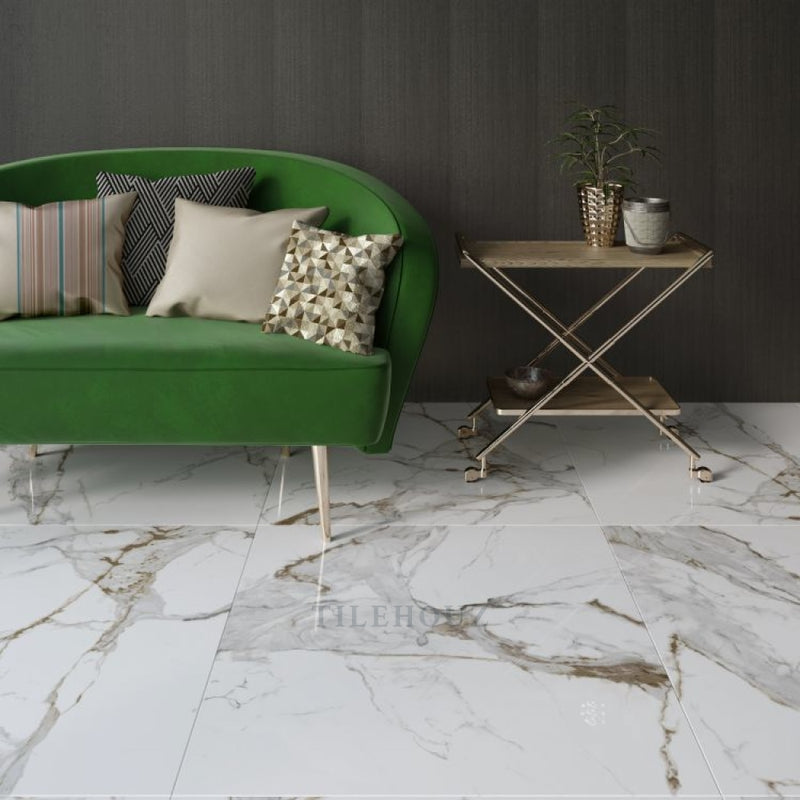 Aeris Gold Polished 48 X Porcelain Tiles