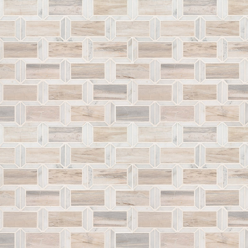Agoura Marble Polished 2x4 Subway Mosaic Tile