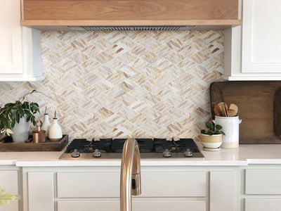 Angora Marble Polished Rhombus Mosaic