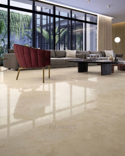 Appia Cross Cut Beige Polished (Kry) 24 X 48 Porcelain Tiles