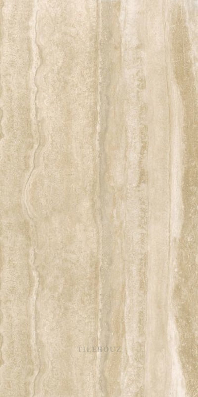 Appia Vein Cut Beige Polished (Kry) 24 X 48 Porcelain Tiles