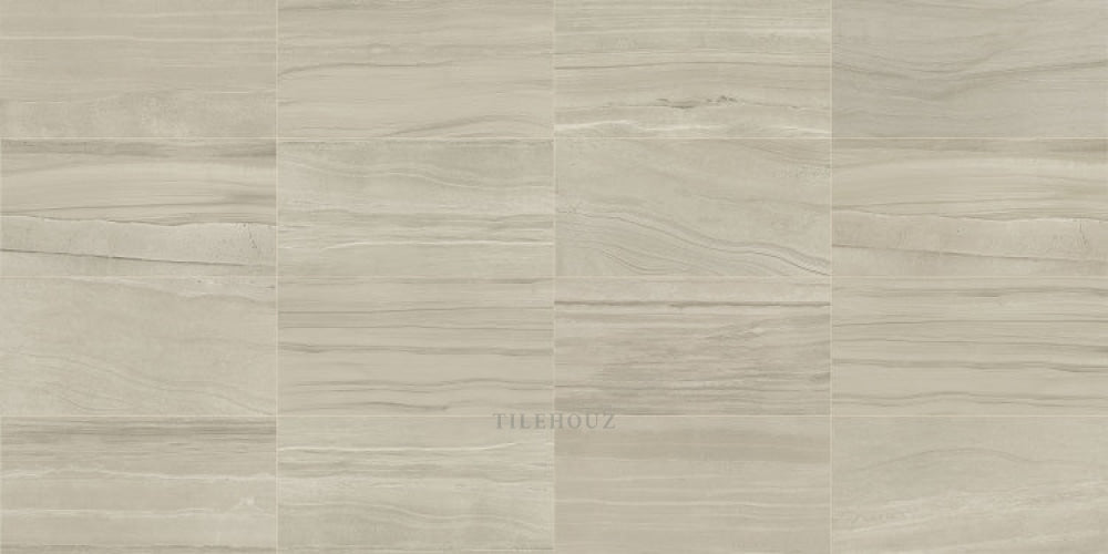 Porcelain Tile Artwork Corian 12x24 by Tilehouz in beige with subtle horizontal veining, 12 tiles shown