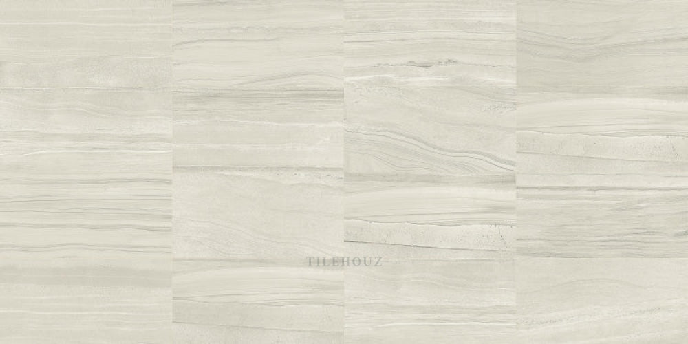 Artwork Gesso 12x24 porcelain wall tile, Tilehouz, light beige with subtle veining.