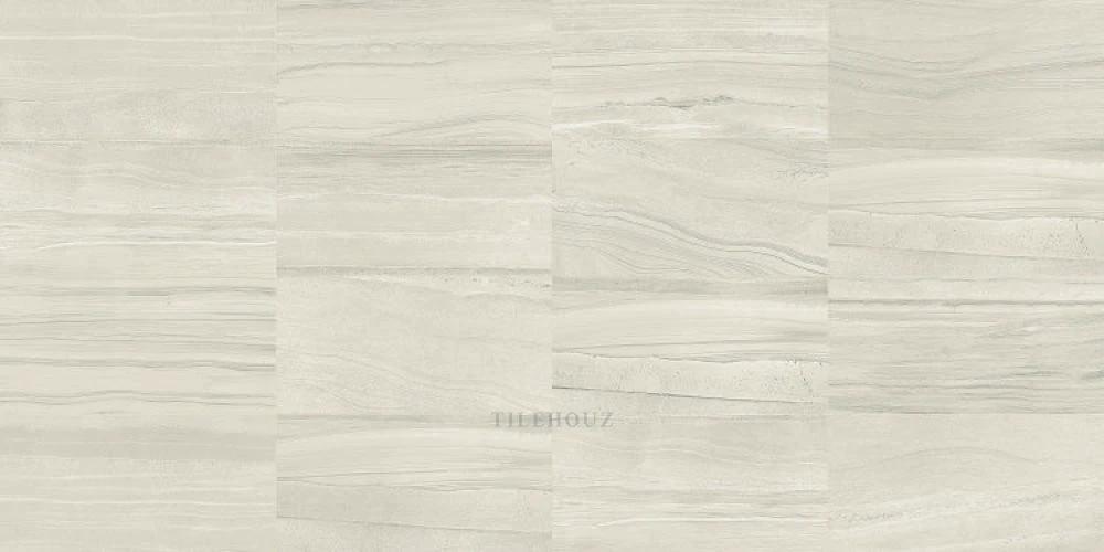 Artwork Gesso porcelain tile 18x36 by Tilehouz; light beige wall & ceiling tile with subtle marble-like veining.