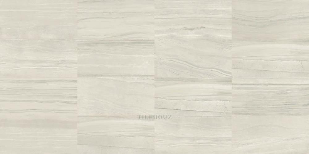 Artwork Gesso porcelain tile 24x48 in light beige with subtle striations Tilehouz
