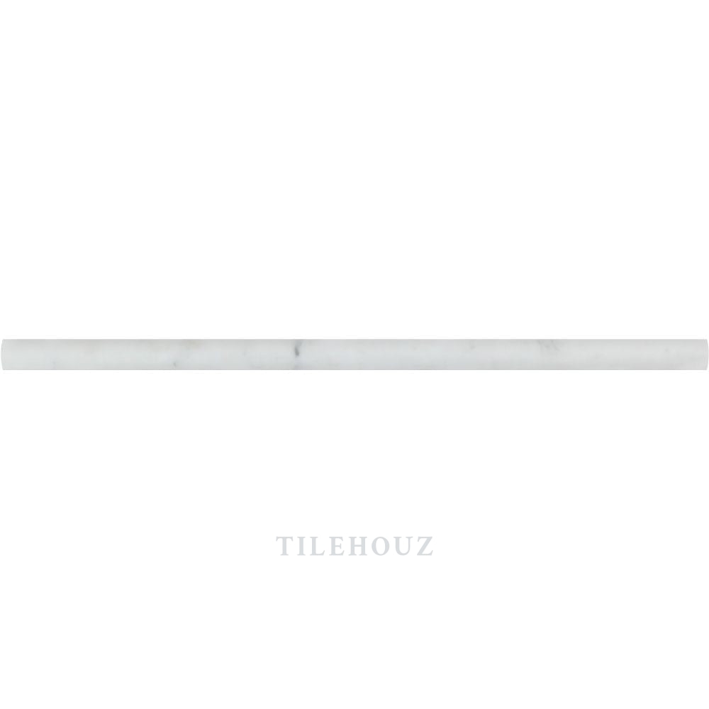 Asian Statuary marble pencil liner 1/2 x 12, polished & honed by Tilehouz, wall & ceiling tile