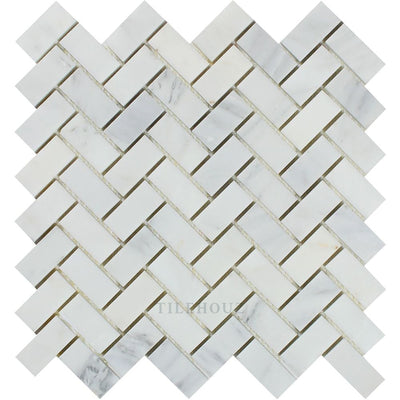 Asian Statuary 1 X 2 Polished/honed Herringbone Mosaic Tile Tiles