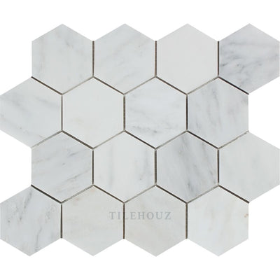 Asian Statuary 3 X Polished/honed Hexagon Mosaic Tile Tiles