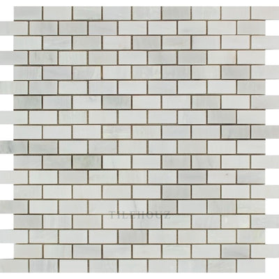 Asian Statuary 5/8 X 1 1/4 Honed/polished Baby Brick Mosaic Tile Tiles