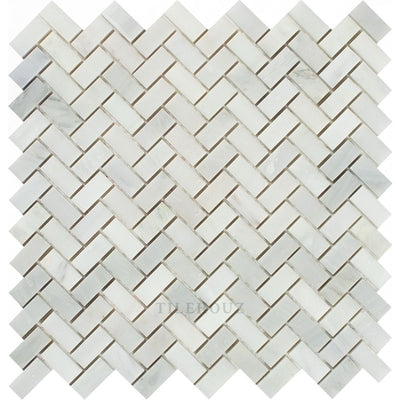 Asian Statuary 5/8 X 1 1/4 Polished/honed Mini Herringbone Mosaic Tile Tiles