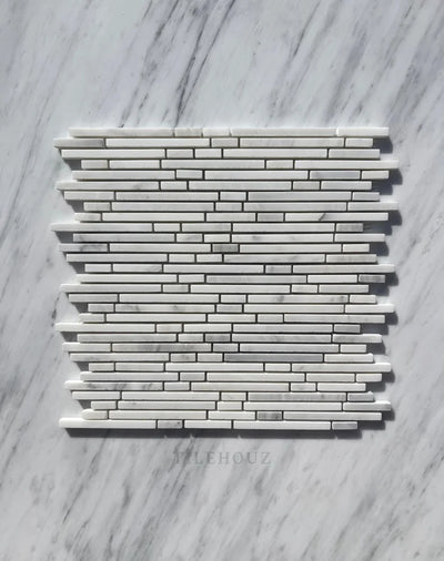 Asian Statuary Bamboo Sticks Mosaic Polished&Honed Marble
