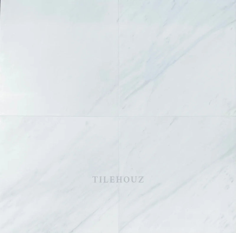Asian Statuary White Marble 18X18 Tile Polished&Honed