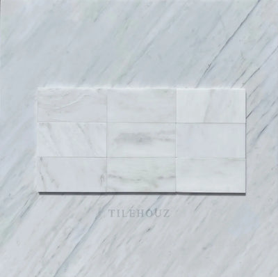 Asian Statuary Marble 3X6 Tile Polished&Honed