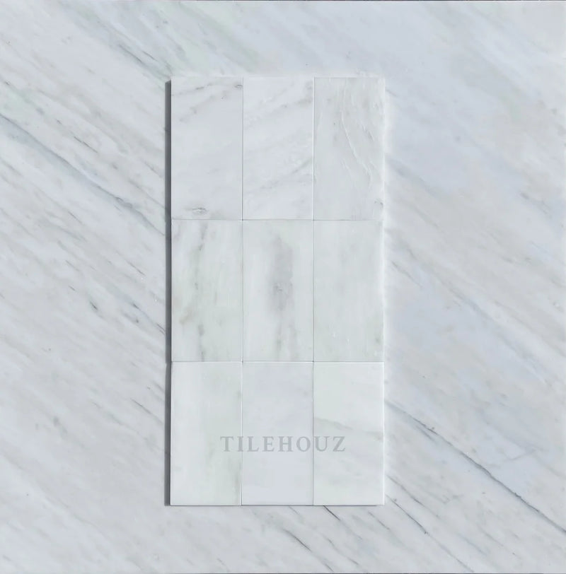 Asian Statuary Marble 3X6 Tile Polished&Honed