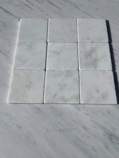 Asian Statuary 4X4 Tumbled Tile Marble