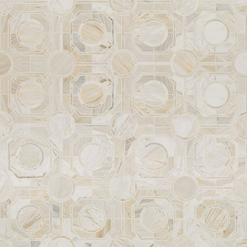 ATHENA GOLD MARBLE REGENCY POLISHED MOSAIC