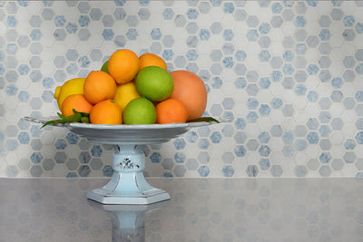 Azula 1” Hexagon Polished Mosaic