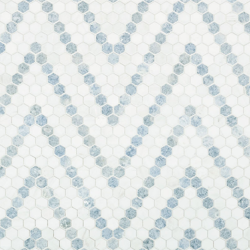 Azula Sazi 1” Hexagon Polished Mosaic