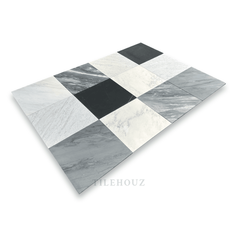 Bardiglio Imperiale Premium Italian Marble 18X18 Tile Polished&Honed