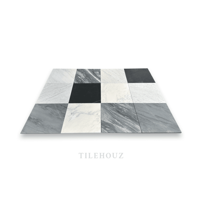 Bardiglio Imperiale Premium Italian Marble 18X18 Tile Polished&Honed