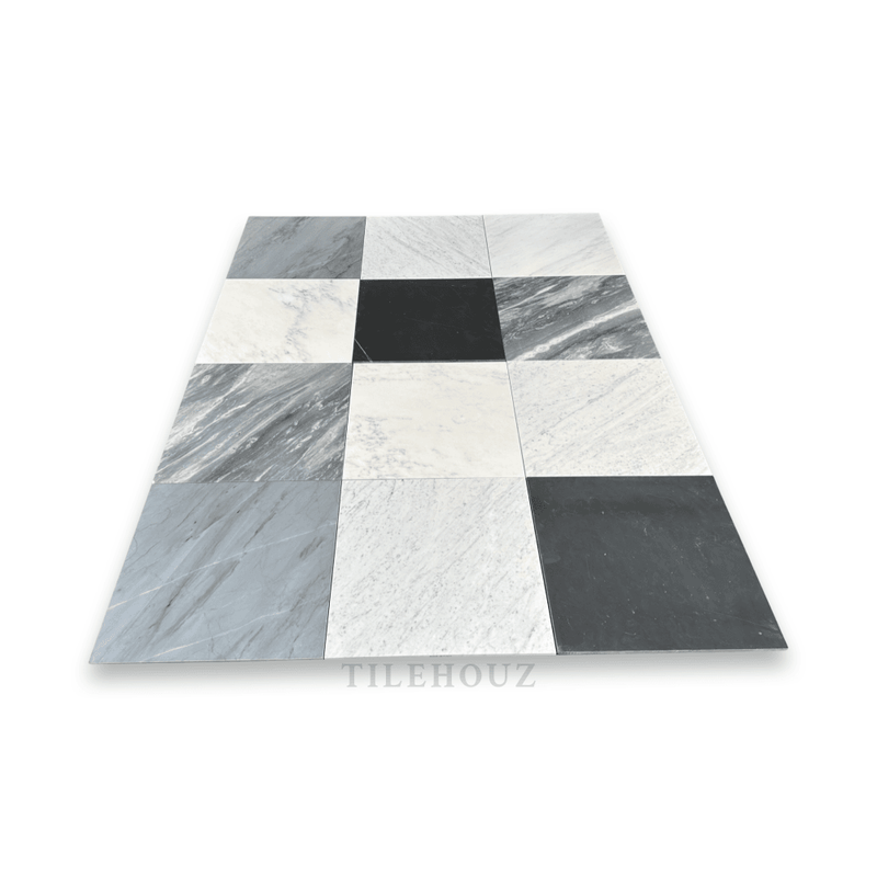 Bardiglio Imperiale Premium Italian Marble 18X18 Tile Polished&Honed