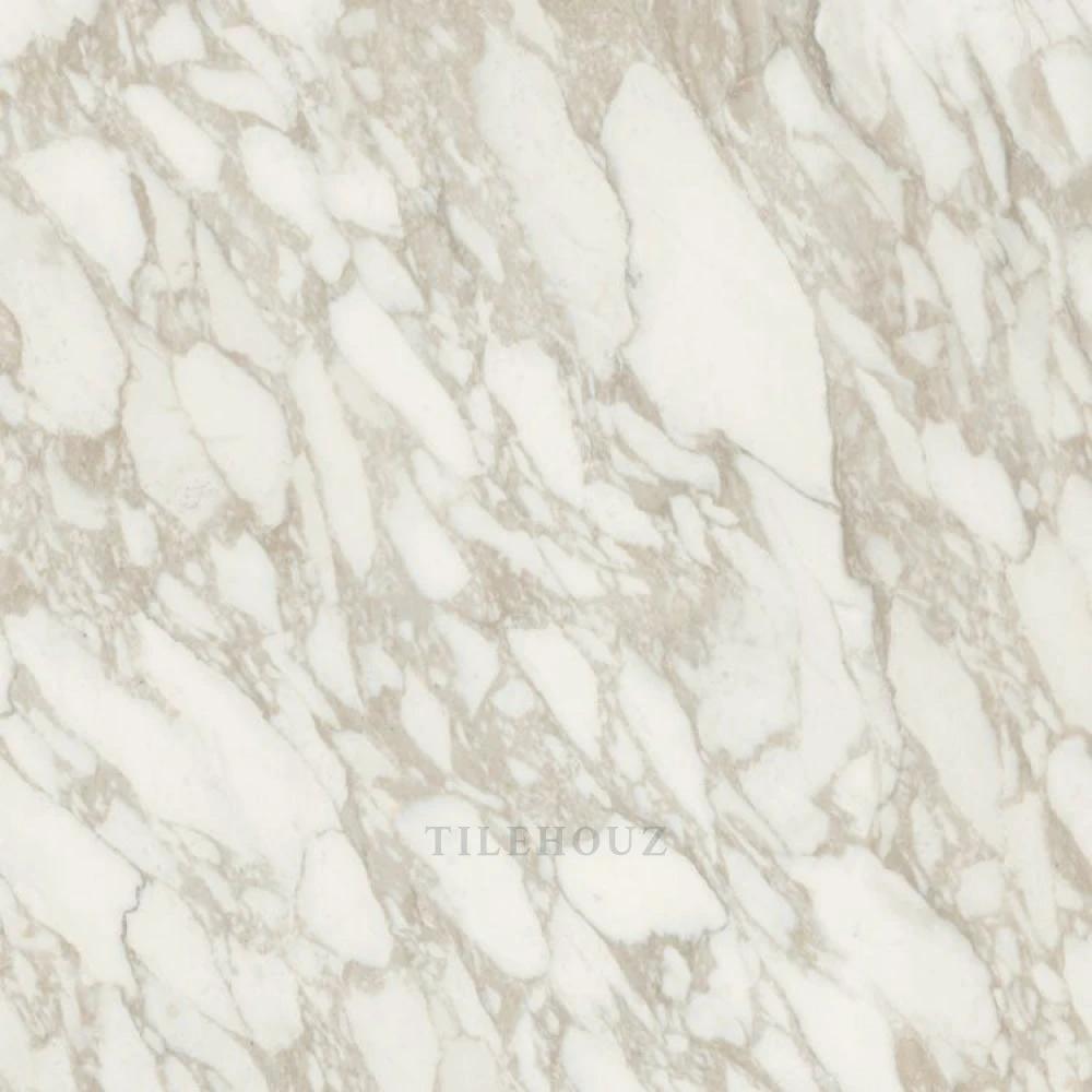 Bianchi Calacatta Luc porcelain tile 32x32 by Tilehouz, marble-look white with beige veining.