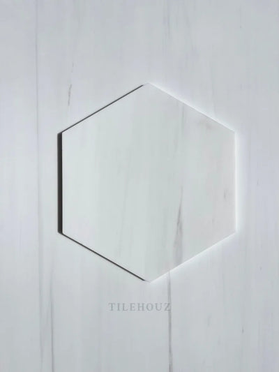Bianco Dolomite 10 Hexagon Tile Polished/Honed (Premium) Marble