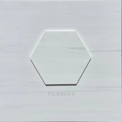 Bianco Dolomite 10 Hexagon Tile Polished/Honed (Premium) Marble