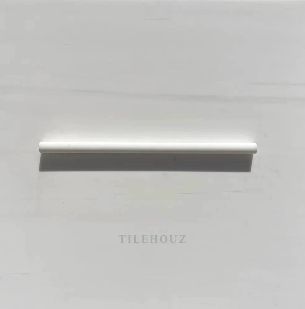 Bianco Dolomite marble pencil liner 1/2x12 in, polished/honed, Tilehouz
