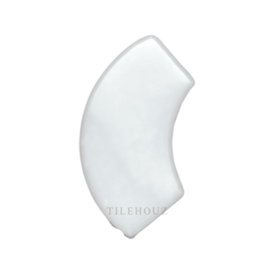 White Dolomite (Bianco Dolomiti) 1X12 Quarter-Round Trim Polished/honed