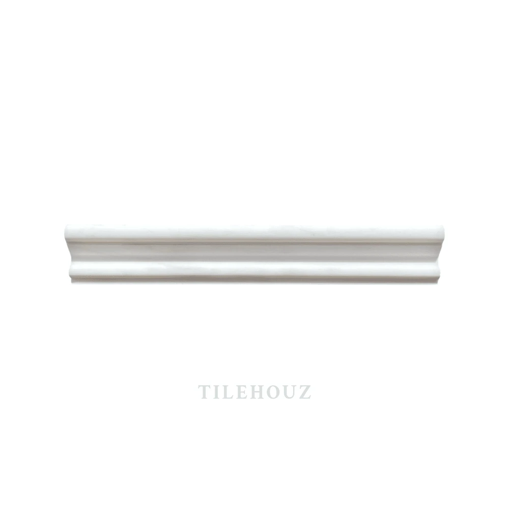 Marble crown/milano molding Bianco Dolomite 2x12, polished/honed, Tilehouz