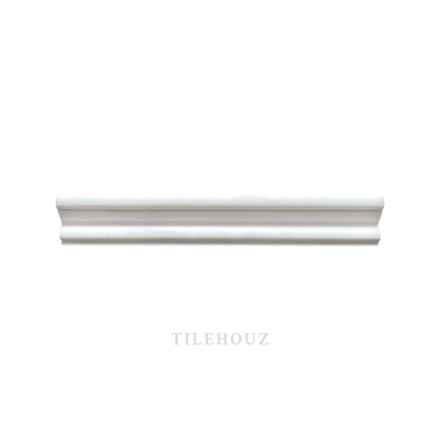 White Dolomite (Bianco Dolomiti) 2X12 Crown/milano Molding Polished/honed