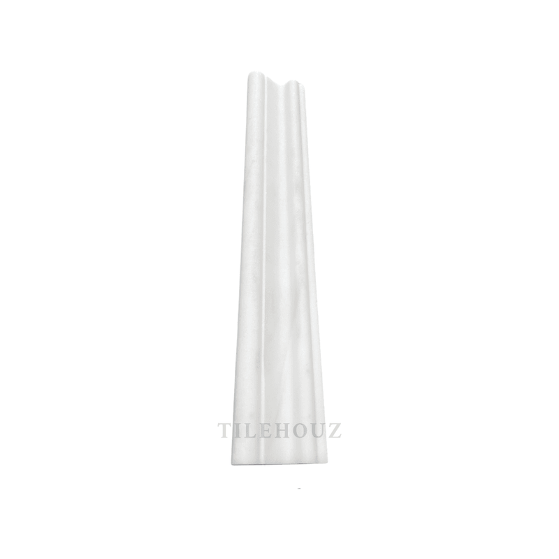 White Dolomite (Bianco Dolomiti) 2X12 Crown/milano Molding Polished/honed