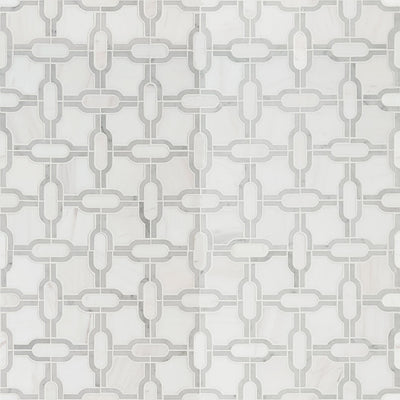 BIANCO DOLOMITE GRIDWORK POLISHED 10MM