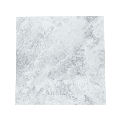 Bianco Grigio Dolomite 18X18 Leathered Tile