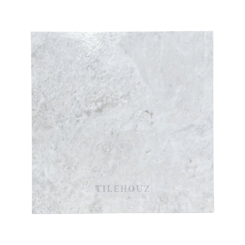 Bianco Grigio Dolomite 18X18 Leathered Tile